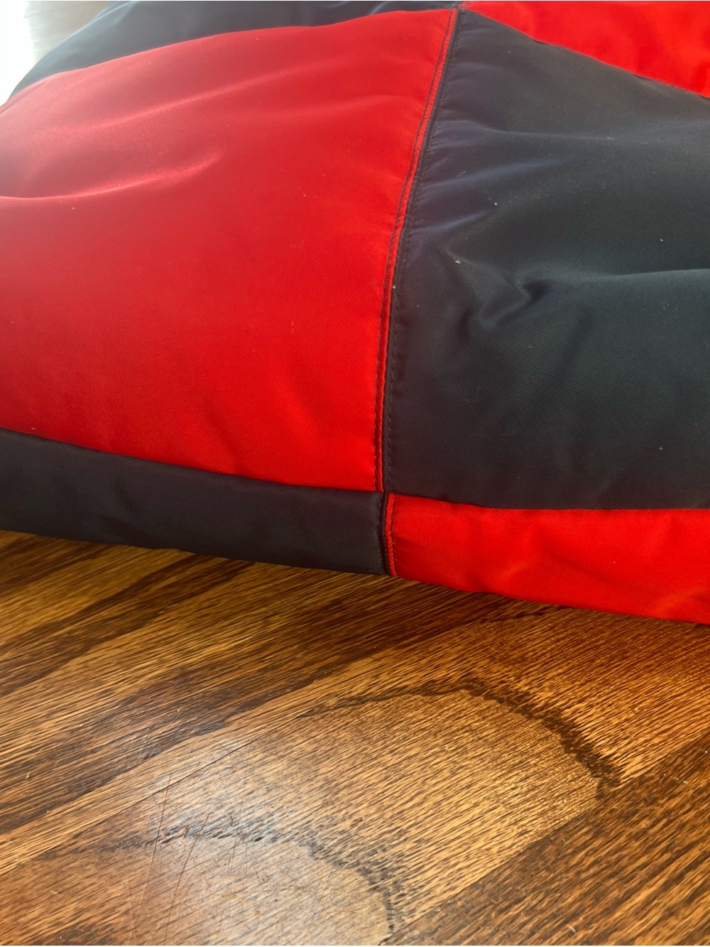 Clare V Annie Colorblock Red & Navy Tote Bag - Picture 10 of 10